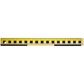 Linjal Plast, 30cm, dm/cm/mm-grader, 10/fp