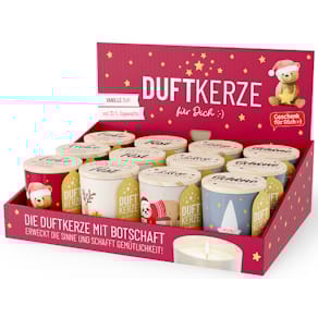 Duftkerze FÜR DICH Happy Christmas, sortiert