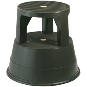 Stegpall 39 cm plast svart