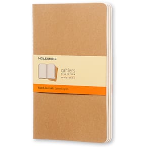 Cahier Journal Linjerad Large Kraft 3-Pack