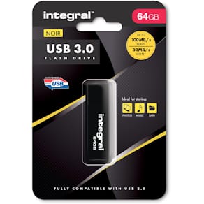 USB-stick Integral 3.0, 64 GB, zwart