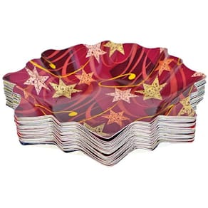 Weihnachtsteller Stern, sortiert