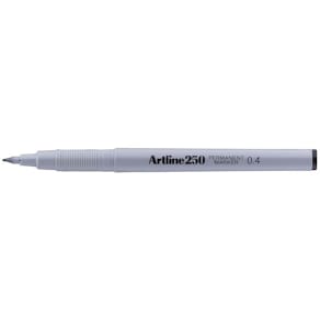 Permanent marker Artline 0,4 mm sort, fin rund spids, pk 12