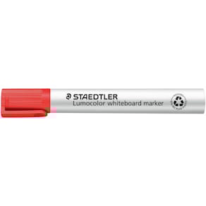 Whiteboardmarker STAEDTLER Lumocolor rund 2 mm, rød, DRY SAFE