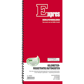 Kilometerregistratie- en autokostenboek Sigel, zelfkopiërend