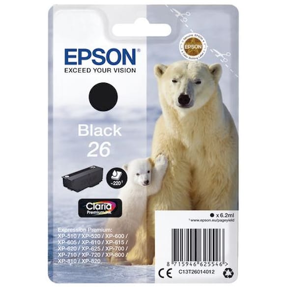 Blekk EPSON 26 C13T26014012 sort