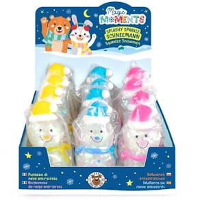 Squeeze-Spielzeug TRENDHAUS Magic Moments Schneemann, Ø 5 cm, 3-f