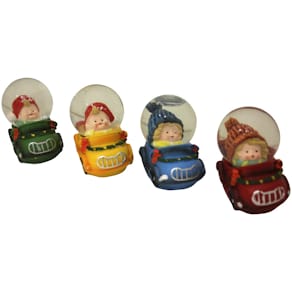 Schneekugel Noname Auto LED, sortiert, Ø 4,5 cm, 3x LR41 (inkl.)