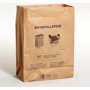 Matavfallspåse papp 22L 1-blad 100/fp