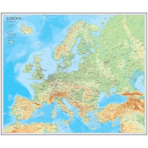 Affisch Europa karta