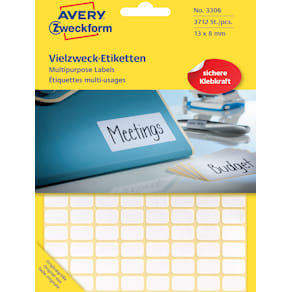 Avery manuel etiket 13x8mm (3712)