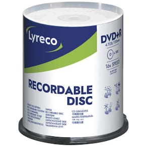 DVD+R LYRECO 4,7GB 100/FP