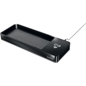 Federschale Leitz Duo Colour, QI-Ladegerät, schwarz