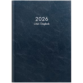 Kalender 2026 Liten Dagbok blå