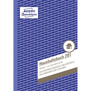 Haushaltsbuch Avery Zweckform 201, A5, 36 Blatt
