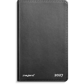 Dagskalender Mayland 2027, 103 x 164 mm, sort