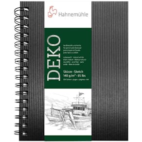Skizzenbuch Hahnemühle Deko, A4, schwarz, 62 Blatt, 140 g/m²
