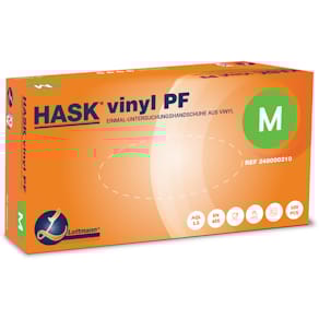 Einmalhandschuhe HASK Vinyl, weiß, Größe M (8)