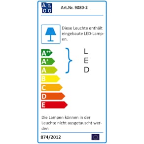 Stehleuchte ALCO LED 80 W 230 V, silber
