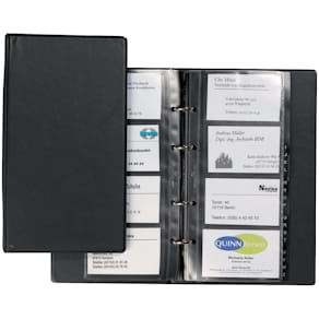 Visitenkartenringbuch Durable VISIFIX® Economy, schwarz