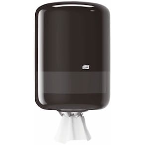 Aftørringspapirdispenser Tork M2 centertræk, sort