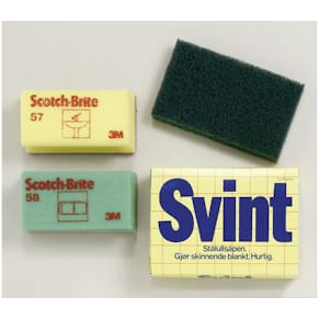 Rengöringssvamp ScotchBrite Vit, repfri, 70x150mm, 10/fp