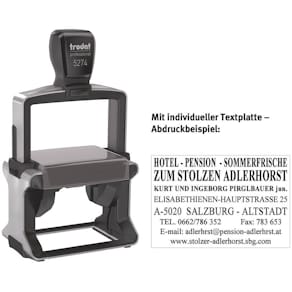 Selbstfärbestempel Trodat Professional 5208, mit Platte