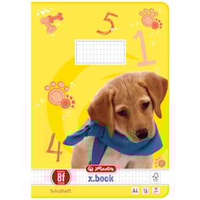 Schulheft Herlitz, A4, 16 Blatt, 8f rautiert