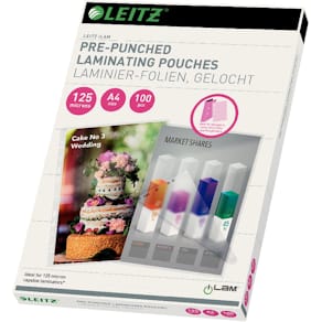 Lamineerhoes Leitz iLAM, A4, 250 micron (2 x 125 micron), geperfo