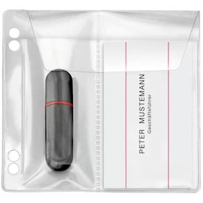 Steckhülle VELOFLEX für USB-Stick, transparent