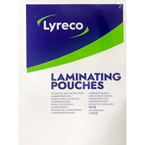 Laminat LYRECO A4 125mic klar 100/fp