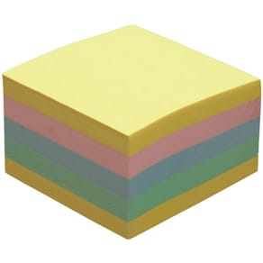 Haftnotizblock DONAU 450BL, 76x76 mm, farbig sortiert, 450 Blatt