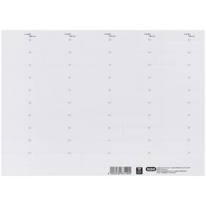 Beschriftungsschilder Elba vertic Komfort, 50 St., weiß