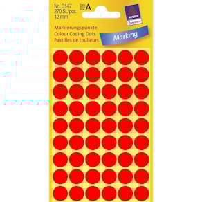 Universaletiketter Avery rød 3147, 270 stk, FSC Mix