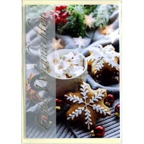 Weihnachtskarte Noname, bunt, mit Umschlag