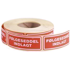 Etiketter, Etiket Adhesive, Firkantet Udvendig vikling, 64.00,