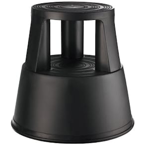 Rollhocker ALCO, mit 3 Gleitrollen, schwarz