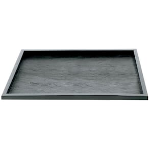 Bakke Textura rektangulær PET sort 274x192x10 mm, 50 stk