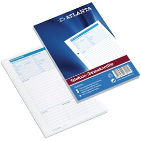 Bezoek-/telefoonnotitieblok Atlanta by Jalema, Nederlandstalig, A