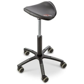 Sadelstol GET UP SADDLE konstläder svart