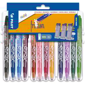 Rollerpen Pilot FriXion Ball Set 2 Go, blister van 12 stuks, assorti