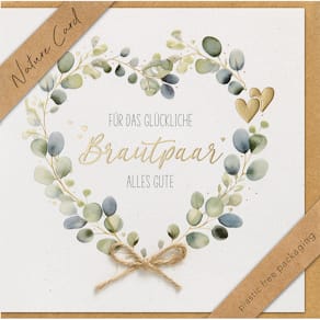 Vermählungskarte BSB Nature Card, bunt, 15,5 x 15,5 cm, inkl. Ums