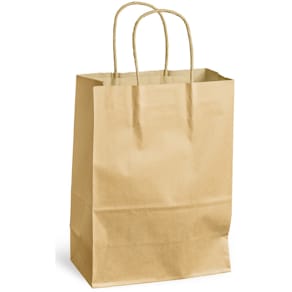 Papiertragetasche PACK´N POST, 240 x 110 x 330 mm, braun