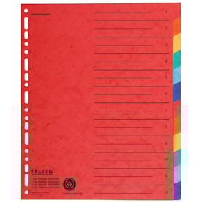 Farbregister Falken, A4, 12-tlg.