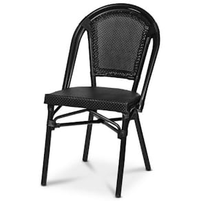 Stol PARIS Texteline svart