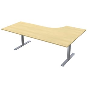 Bord El Vänster 200x120cm björklaminat/grå