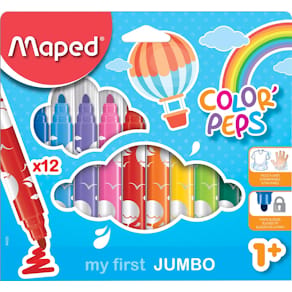 Viltstift Maped Color'Peps Jumbo Early Age, etui van 12 stuks