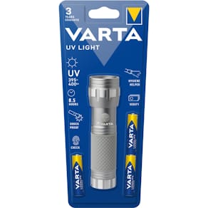 UV-Taschenlampe VARTA UV Light, Alu, silber