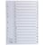 Register plastflik 1-15 vit 10/fp
