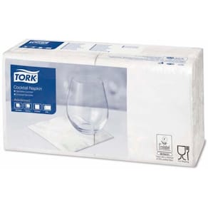 Kaffeservietter Tork Advanced 1/4-fold, 2-lag hvid, 2400 stk